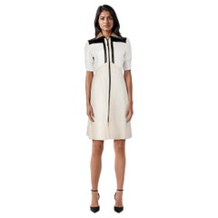 Louis Vuitton F/W14 Vestito con pannelli a coste e zip Taglia M.