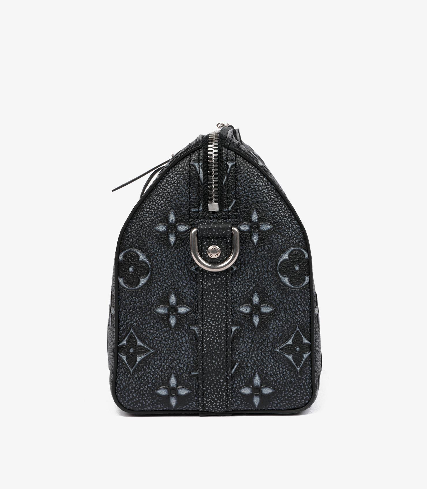 Women's or Men's Louis Vuitton Faded Charcoal Grey Monogram Empreinte City KeepalL