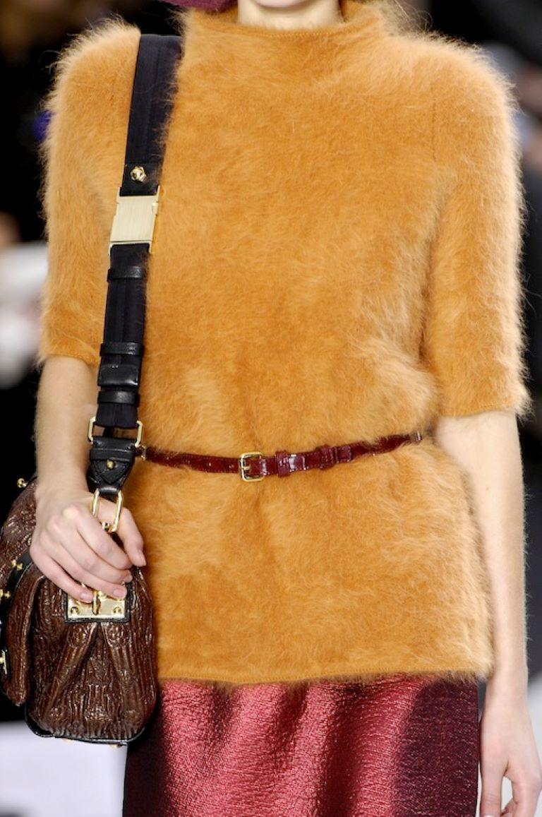 Orange Louis Vuitton Fall 2007 Vermeer-Inspired Collection 2008 Angora top runway For Sale