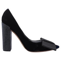 Louis Vuitton Automne 2010 Velours Noir Beauty Pump Style Chaussures à talons 38