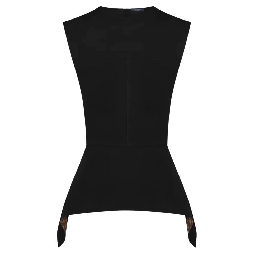 Louis Vuitton Otoño 2019 Monograma Cinta Peplum Top en venta