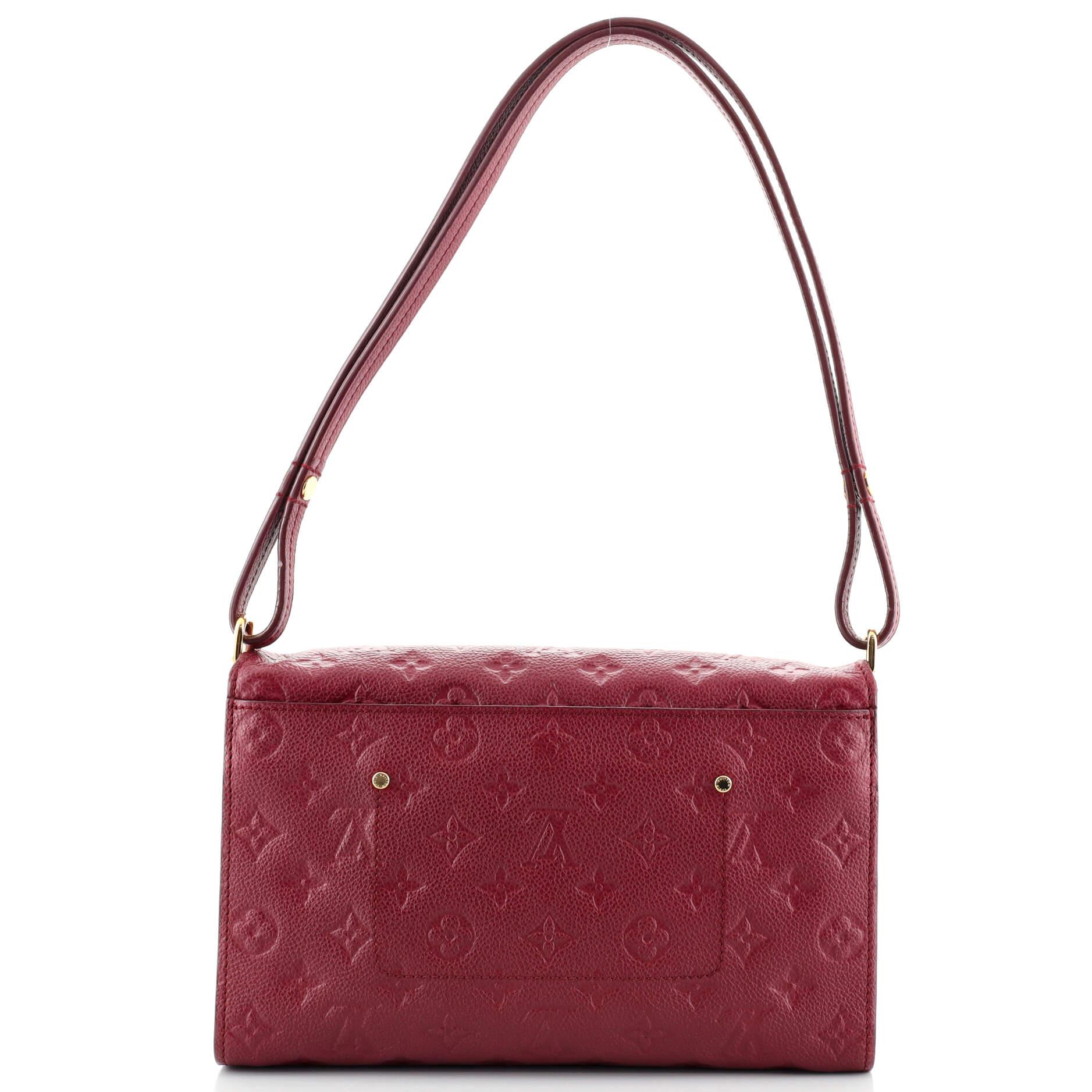 Brown Louis Vuitton Fascinante Handbag Monogram Empreinte Leather