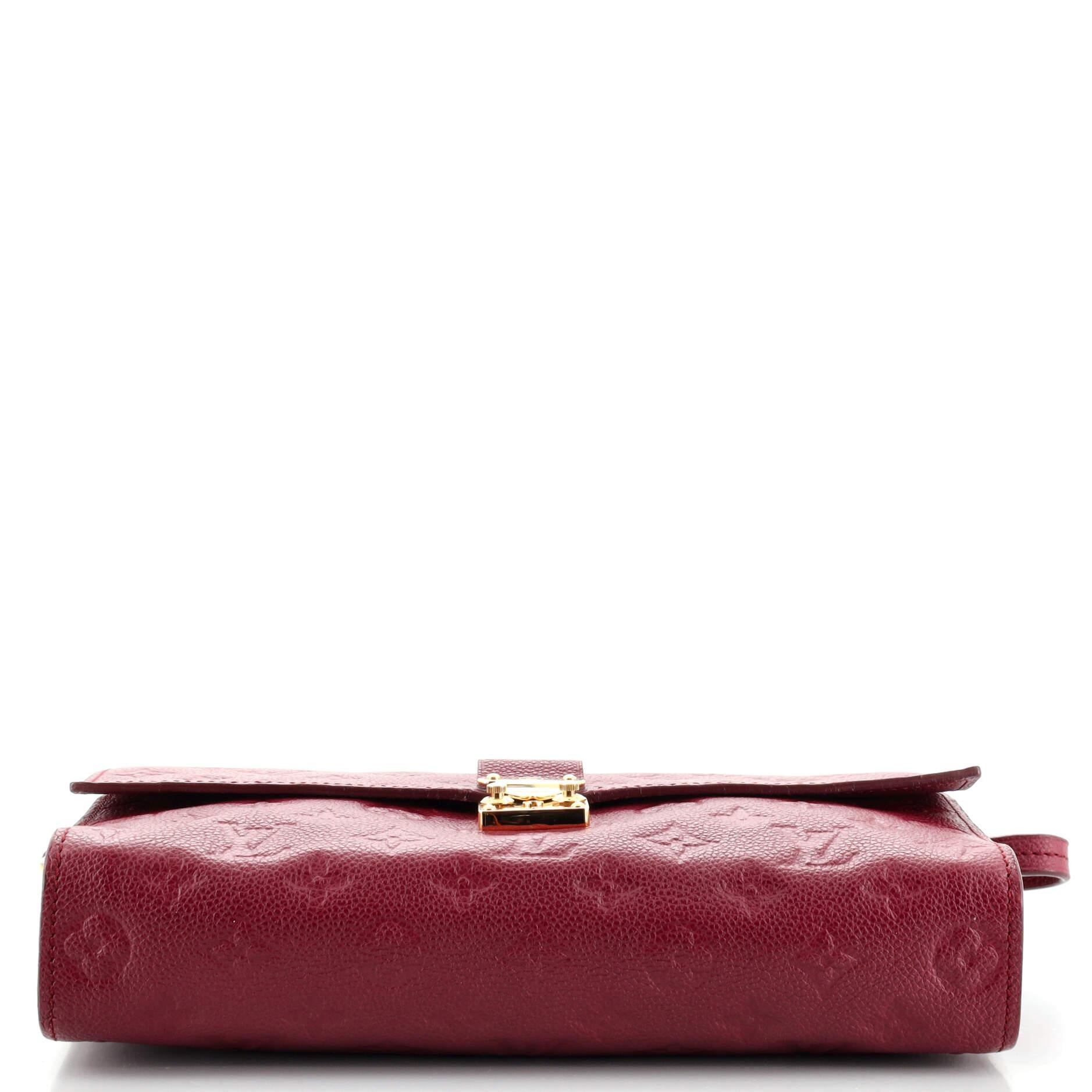 Louis Vuitton Fascinante Handbag Monogram Empreinte Leather In Fair Condition In NY, NY
