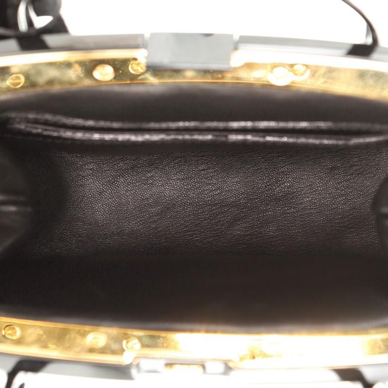Women's or Men's Louis Vuitton Fascination Lockit Frame Handbag Patent Lambskin BB