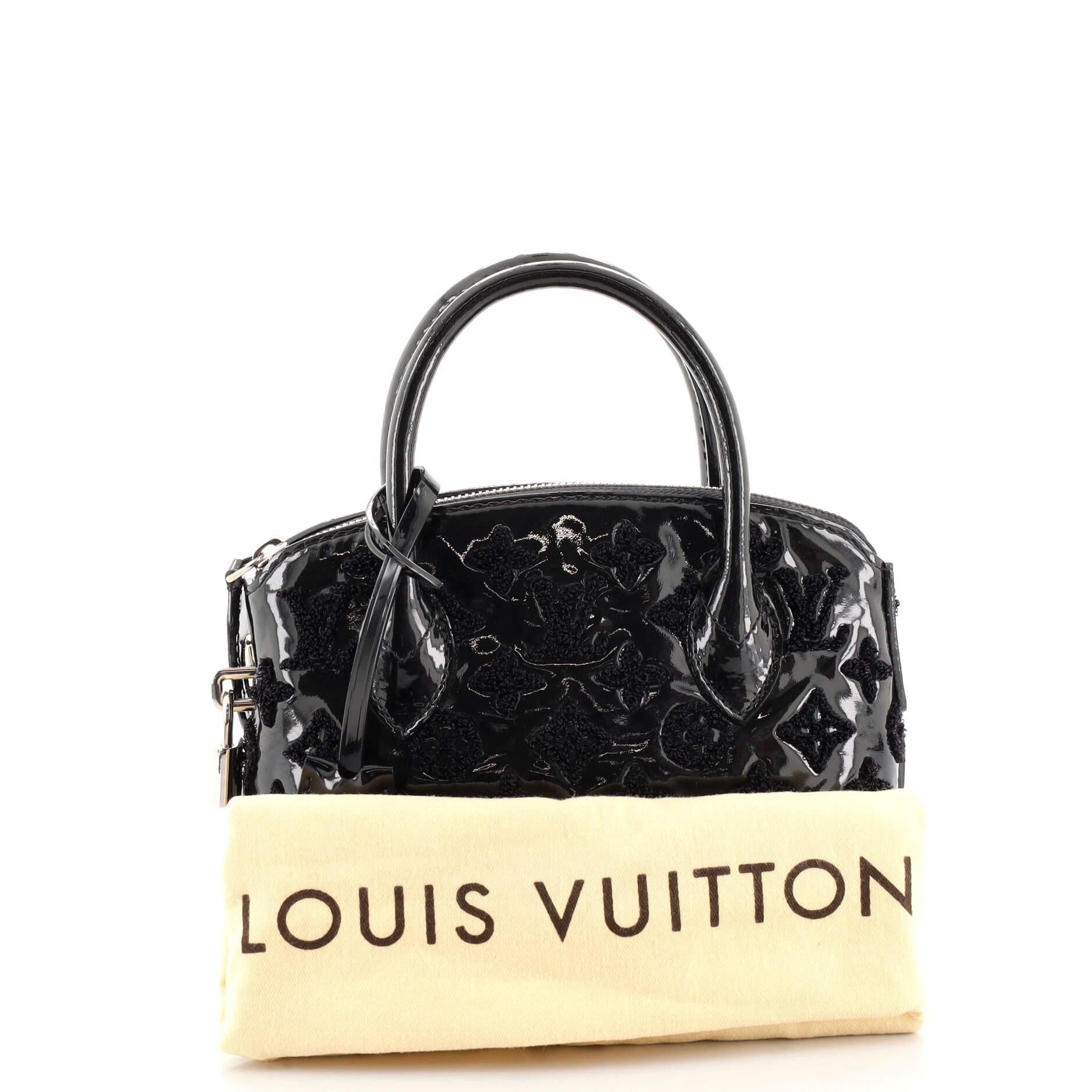 Louis Vuitton Fascination Lockit BB Bouclette Bag Handbag Black Monogram  Vernis