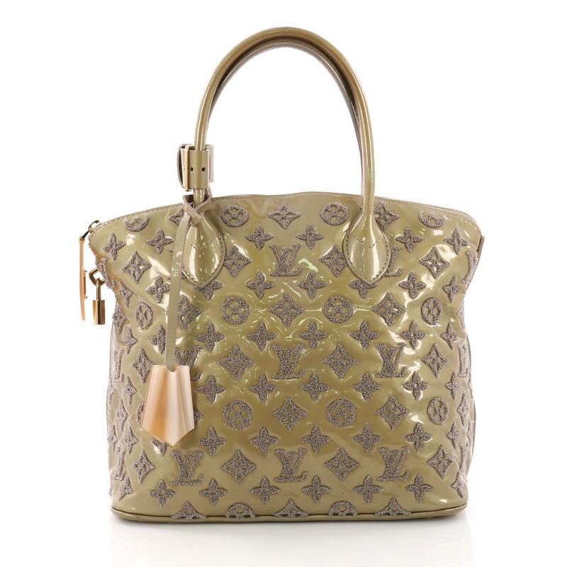 Louis Vuitton Fascination Lockit Handbag Patent Lambskin