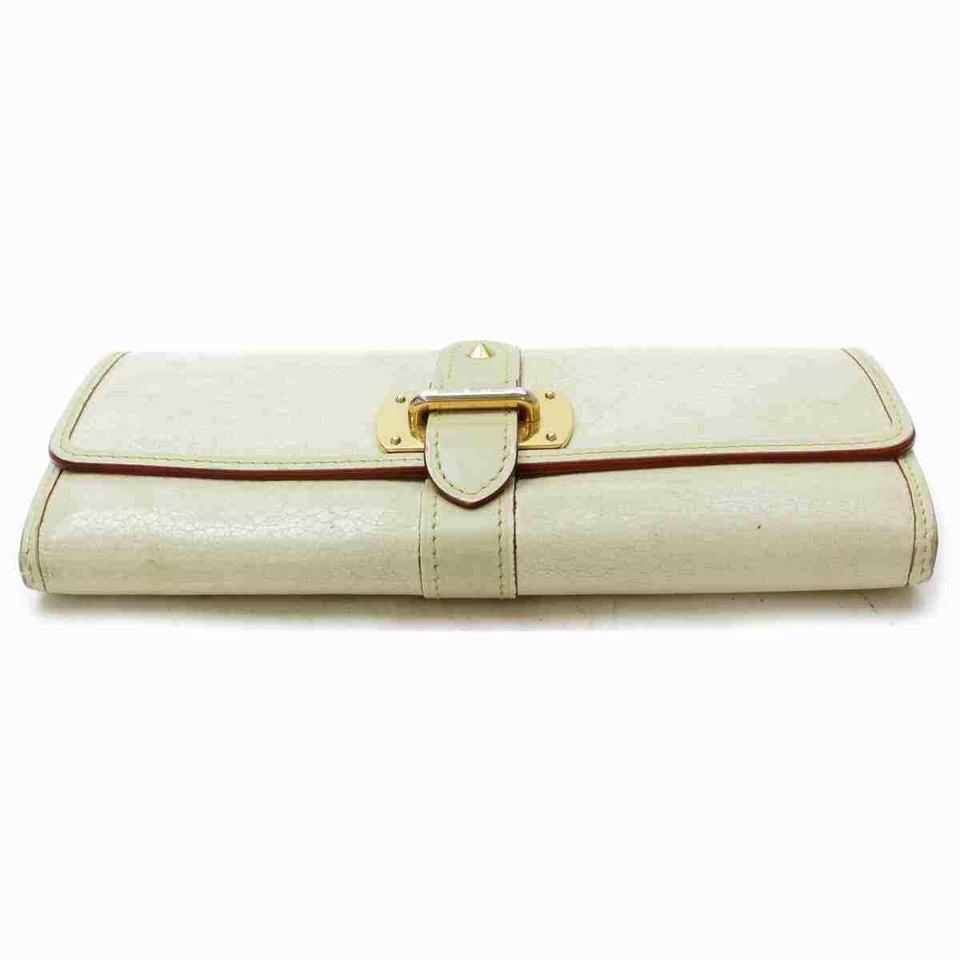 Louis Vuitton Favori Suhali Leder Brieftasche Portefeuille Le Fabuleux Creme 860548 im Angebot 1