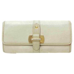 Used Louis Vuitton Favori Suhali Leather Wallet Portefeuille Le Fabuleux Cream 860548