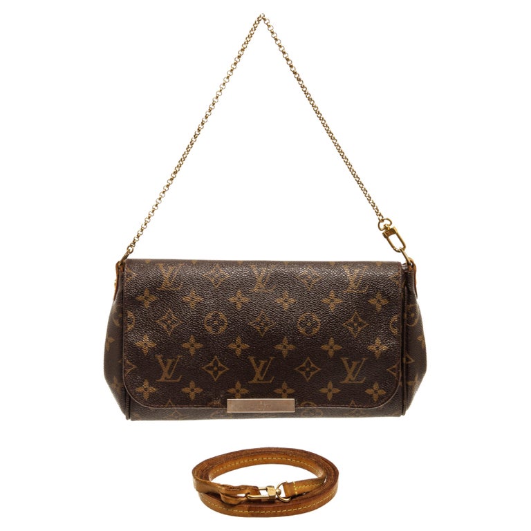 Louis Vuitton Favorite Brown Monogram Canvas MM Crossbody Bag at
