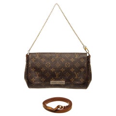 Favorite Braune Monogramm Canvas MM Umhängetasche von Louis Vuitton