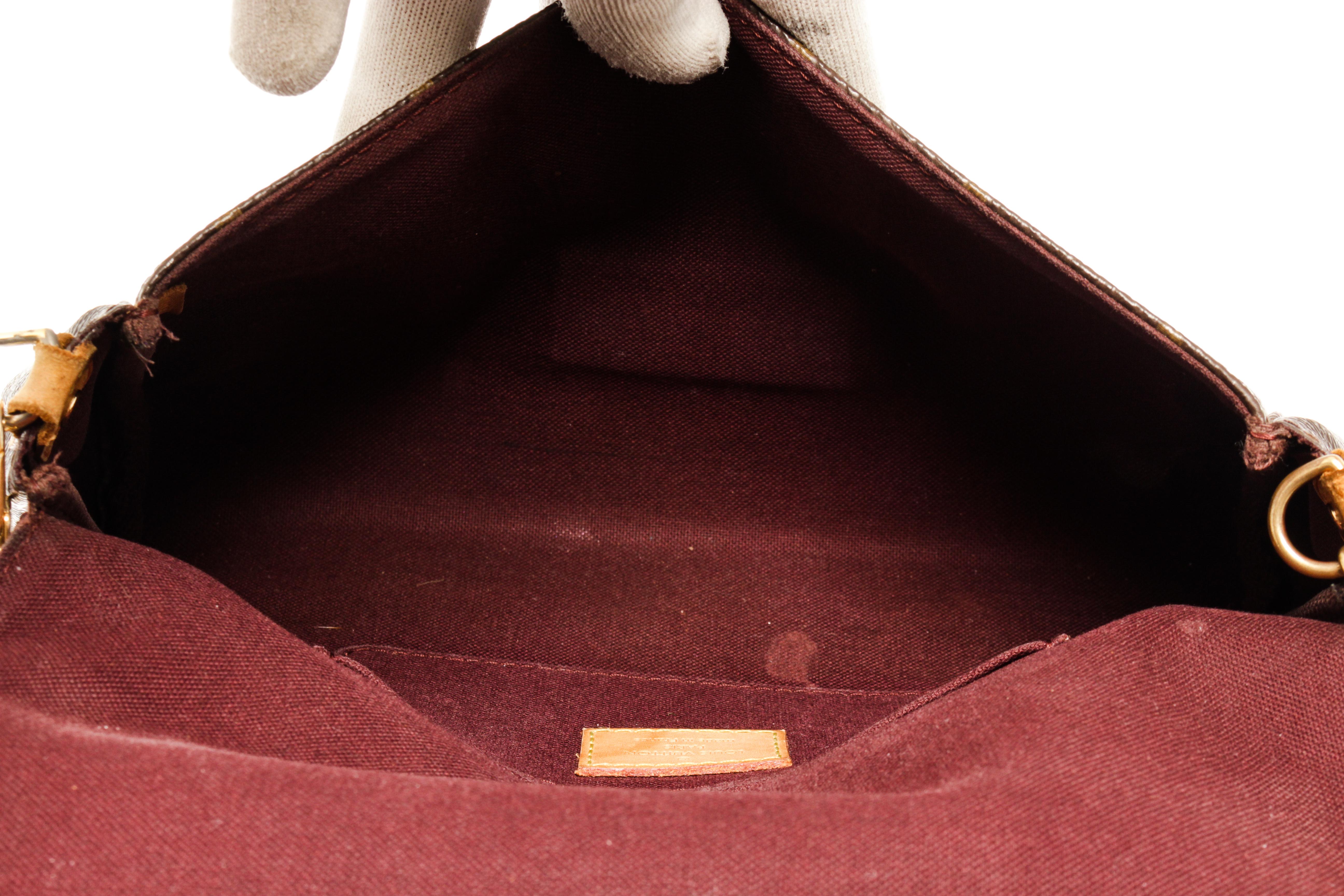 Louis Vuitton Favorite Brown Monogram Canvas PM Crossbody Bag 4
