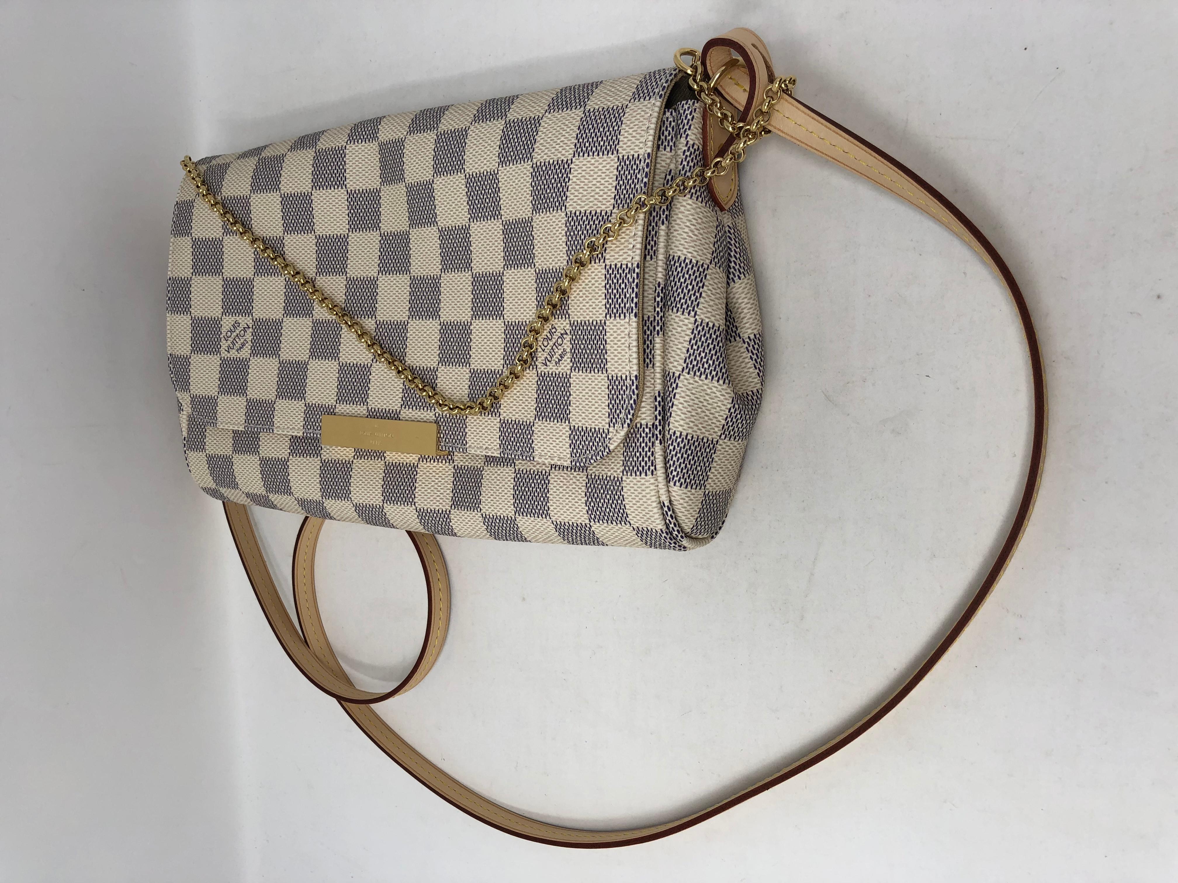 Women's or Men's Louis Vuitton Favorite Damier Azure