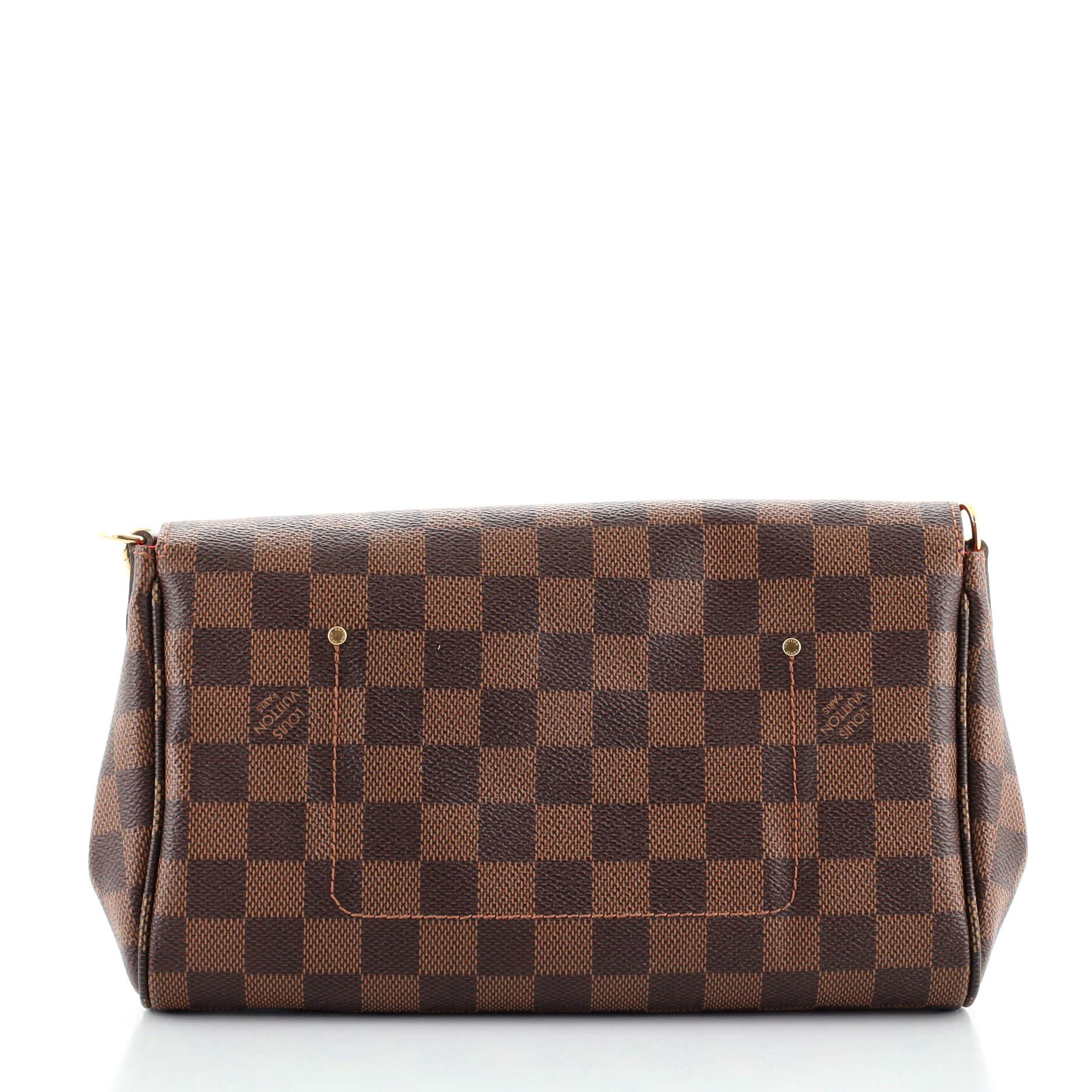 Black Louis Vuitton Favorite Handbag Damier MM