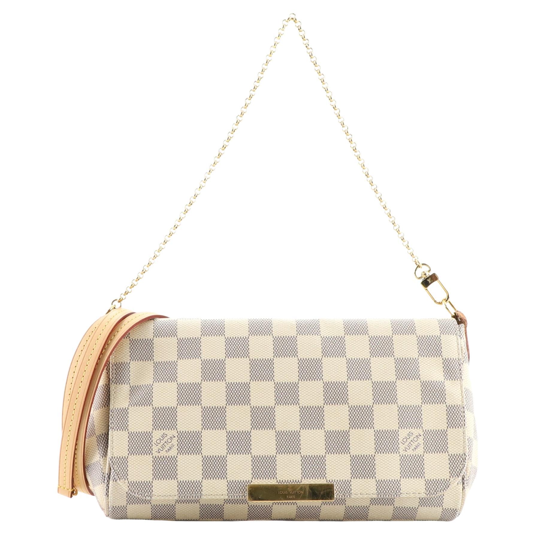 Louis Vuitton Damier Azur Favorite MM - Neutrals Shoulder Bags