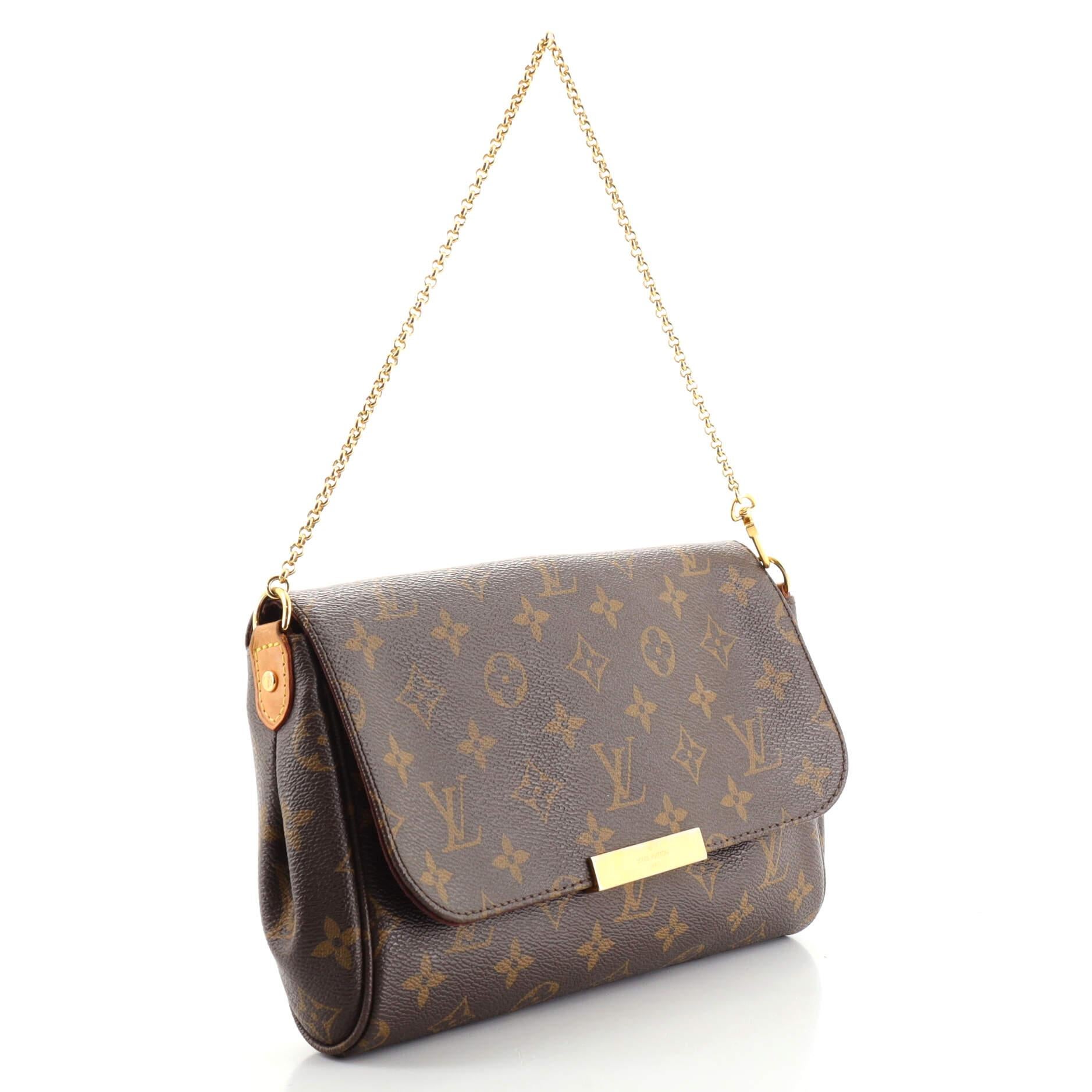 Louis Vuitton Lieblingshandtasche mit Monogramm aus Segeltuch MM (Schwarz)