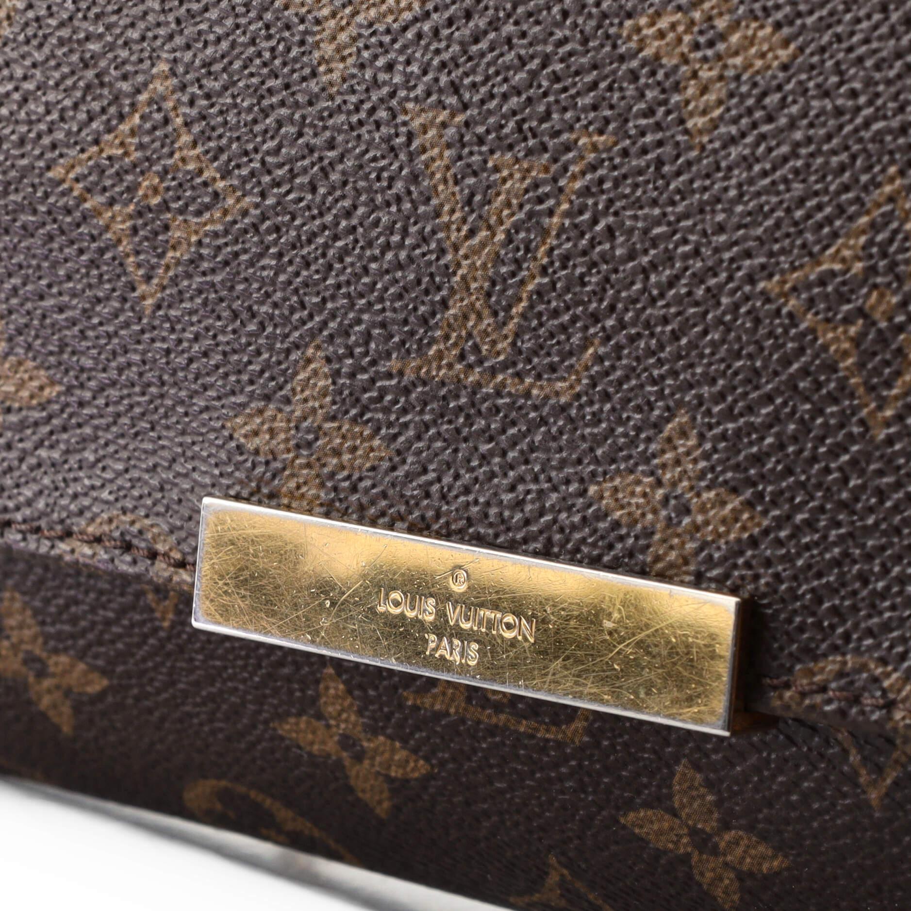 Black  Louis Vuitton Favorite Handbag Monogram Canvas MM