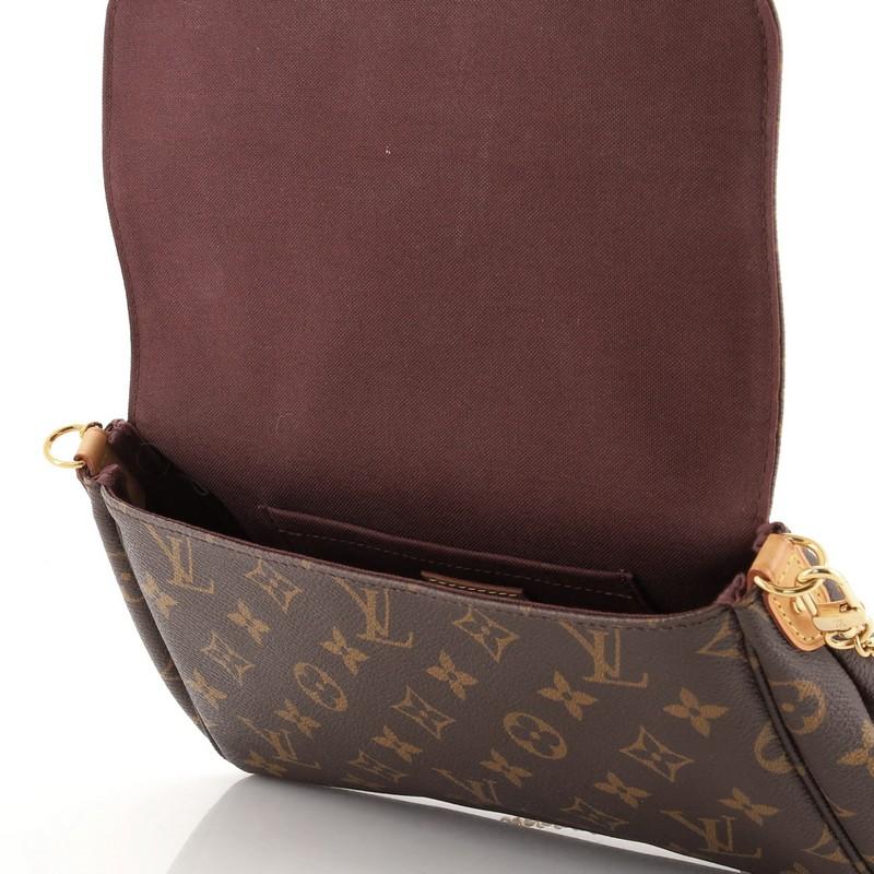 Louis Vuitton Favorite Handbag Monogram Canvas MM In Good Condition In NY, NY