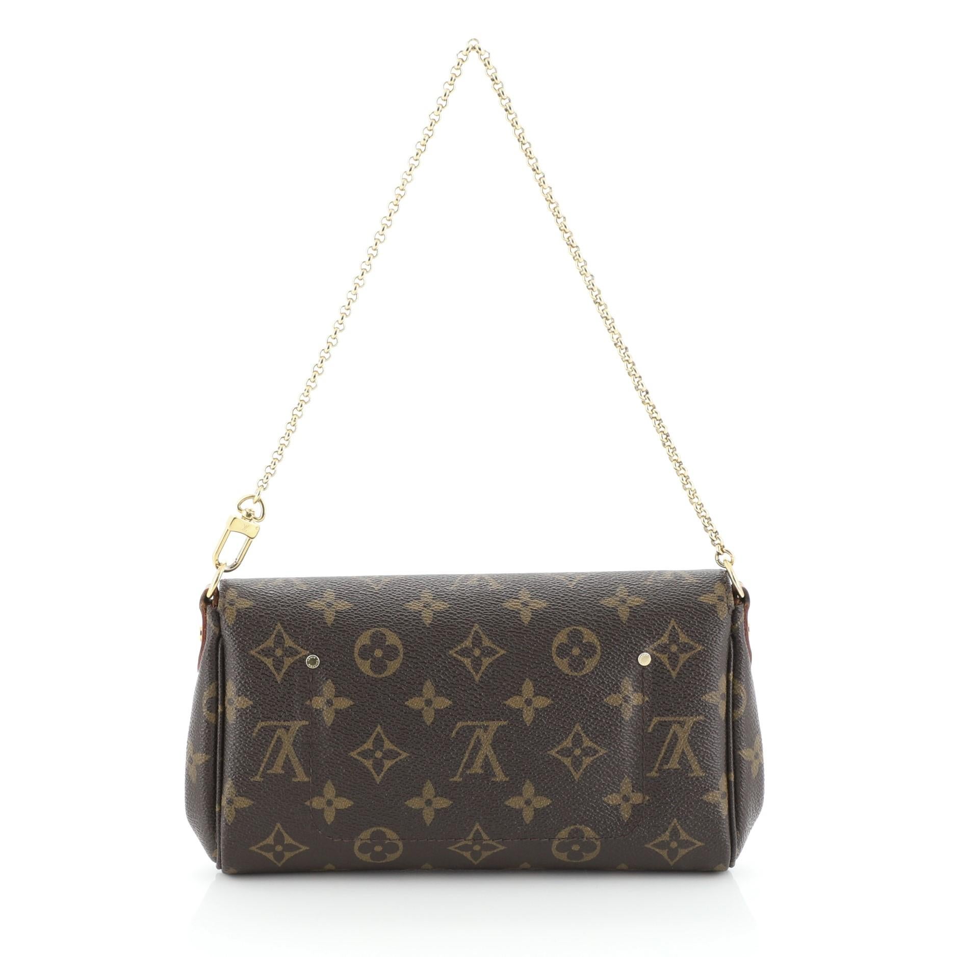 Black Louis Vuitton Favorite Handbag Monogram Canvas PM