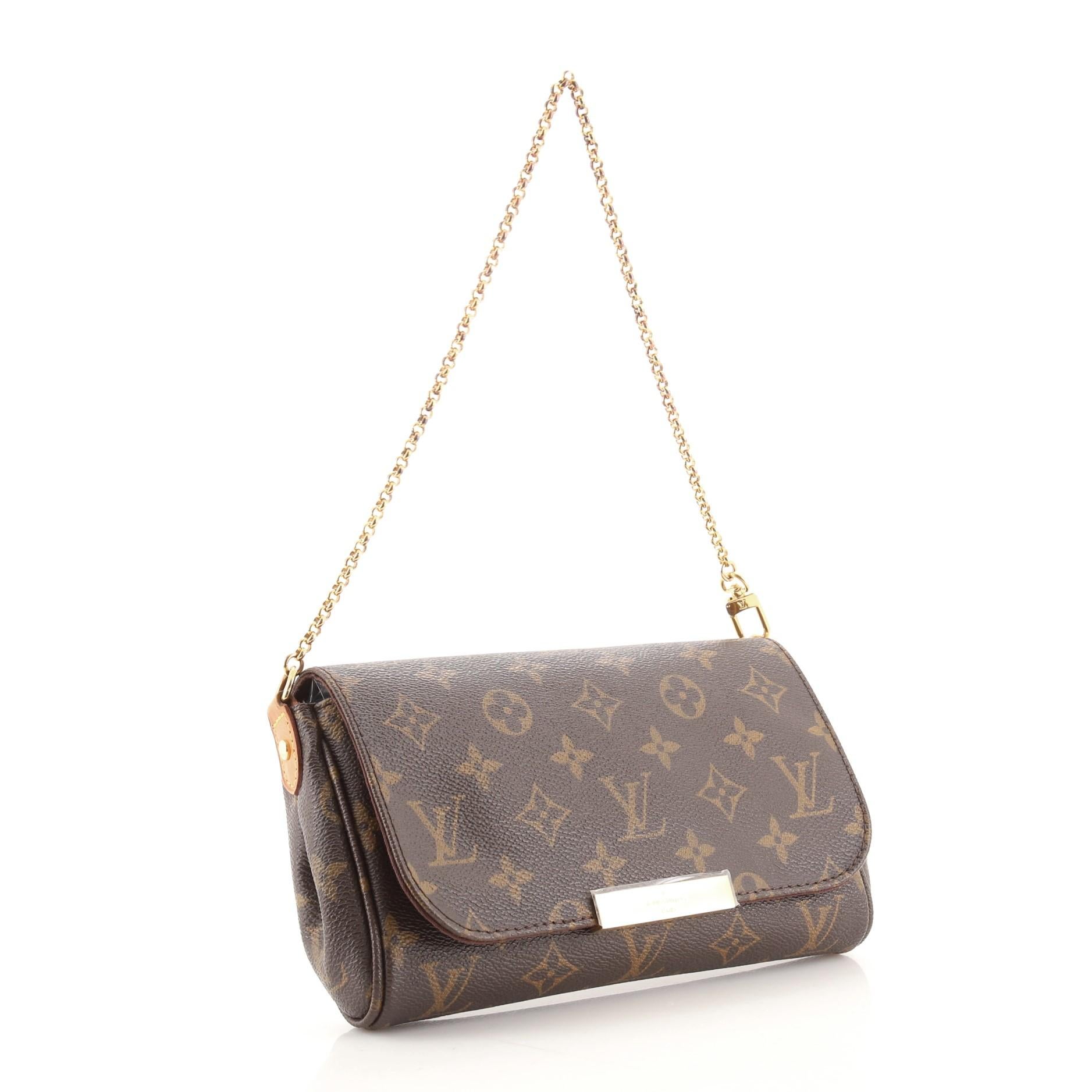 lv favorite handbag monogram canvas pm