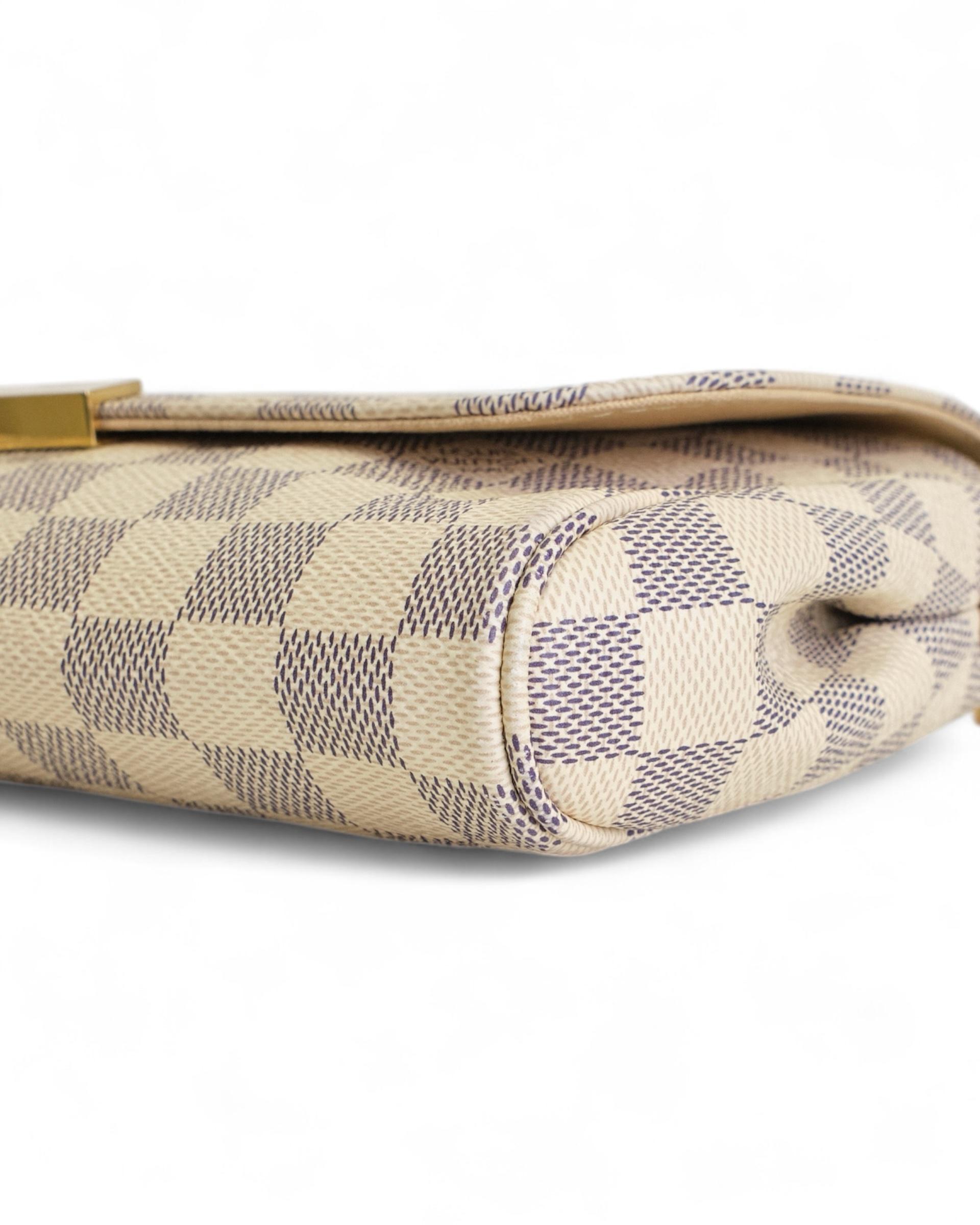 Women's Louis Vuitton Favorite MM Damier Azur For Sale