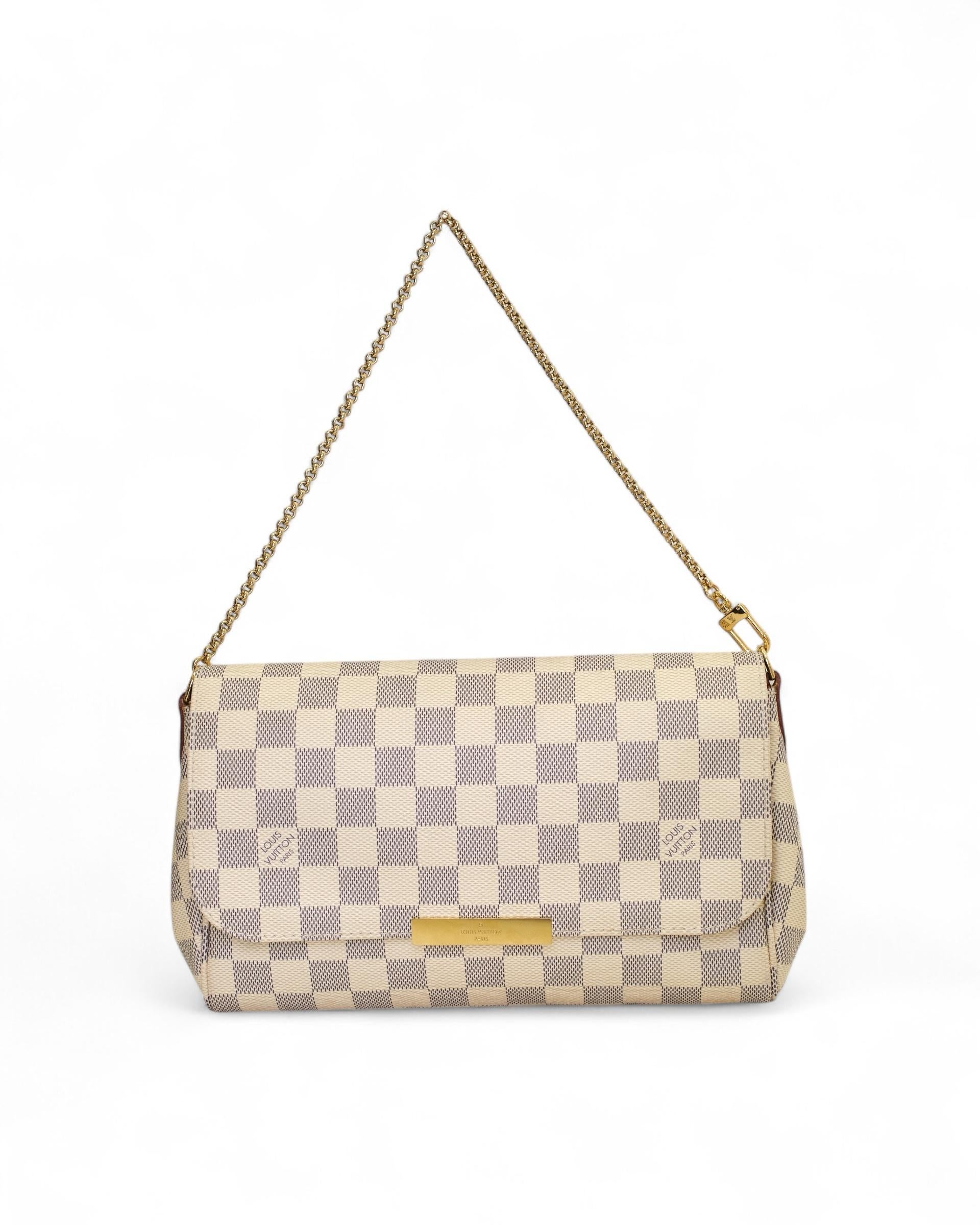 Louis Vuitton Favorite MM Damier Azur For Sale 4