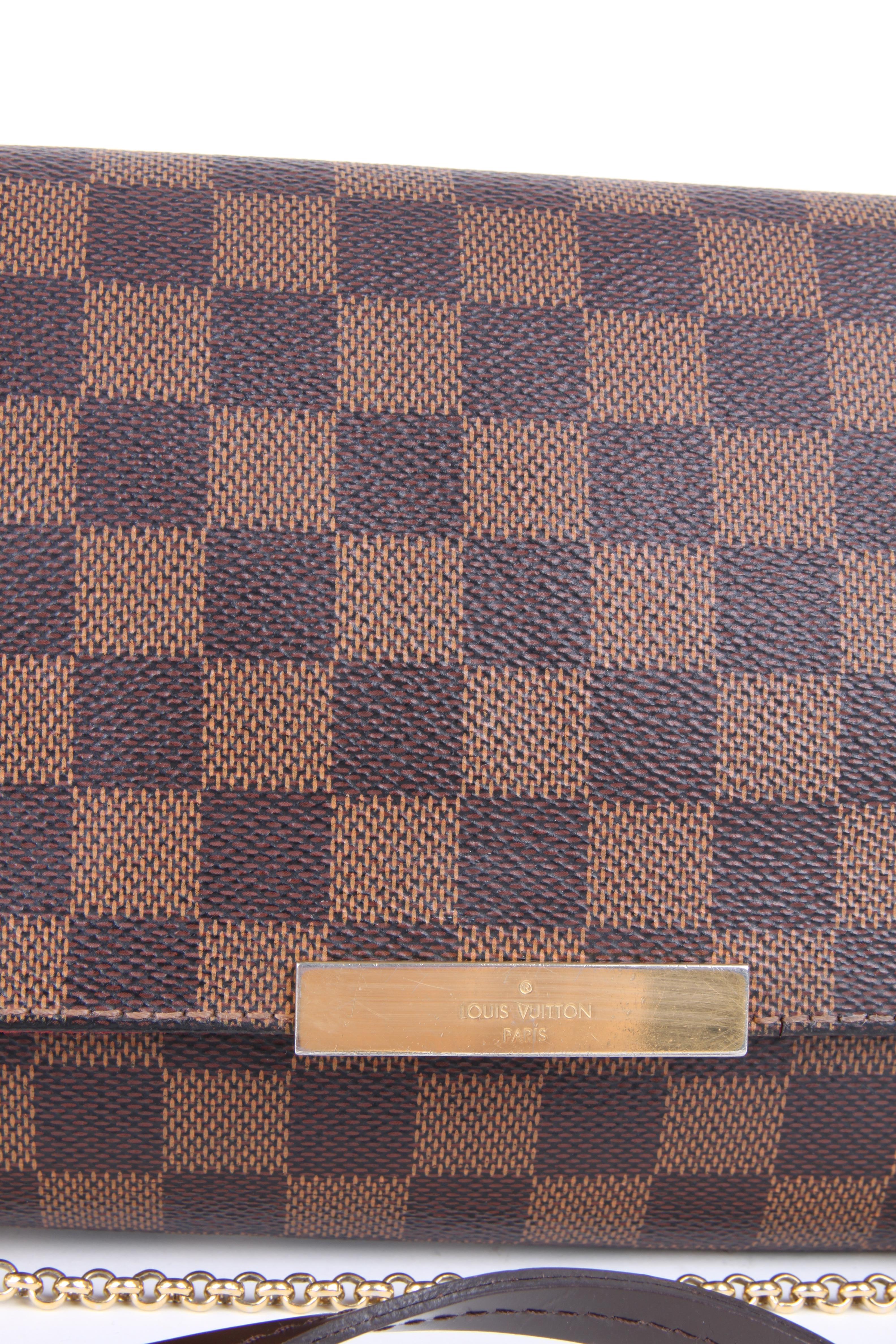 Women's or Men's Louis Vuitton Favorite MM Damier Ebene Canvas Handbag