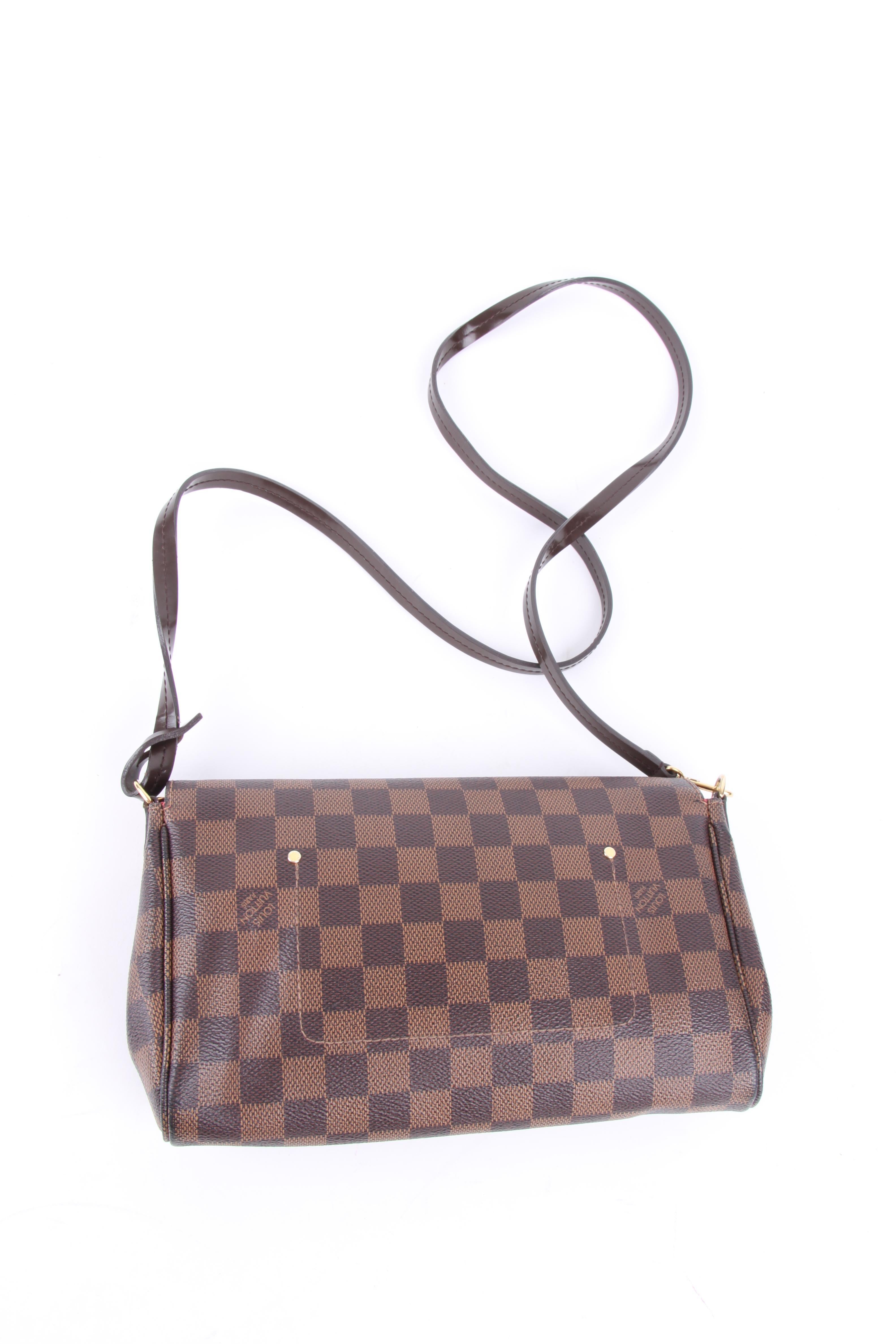 Louis Vuitton Favorite MM Damier Ebene Canvas Handbag 1
