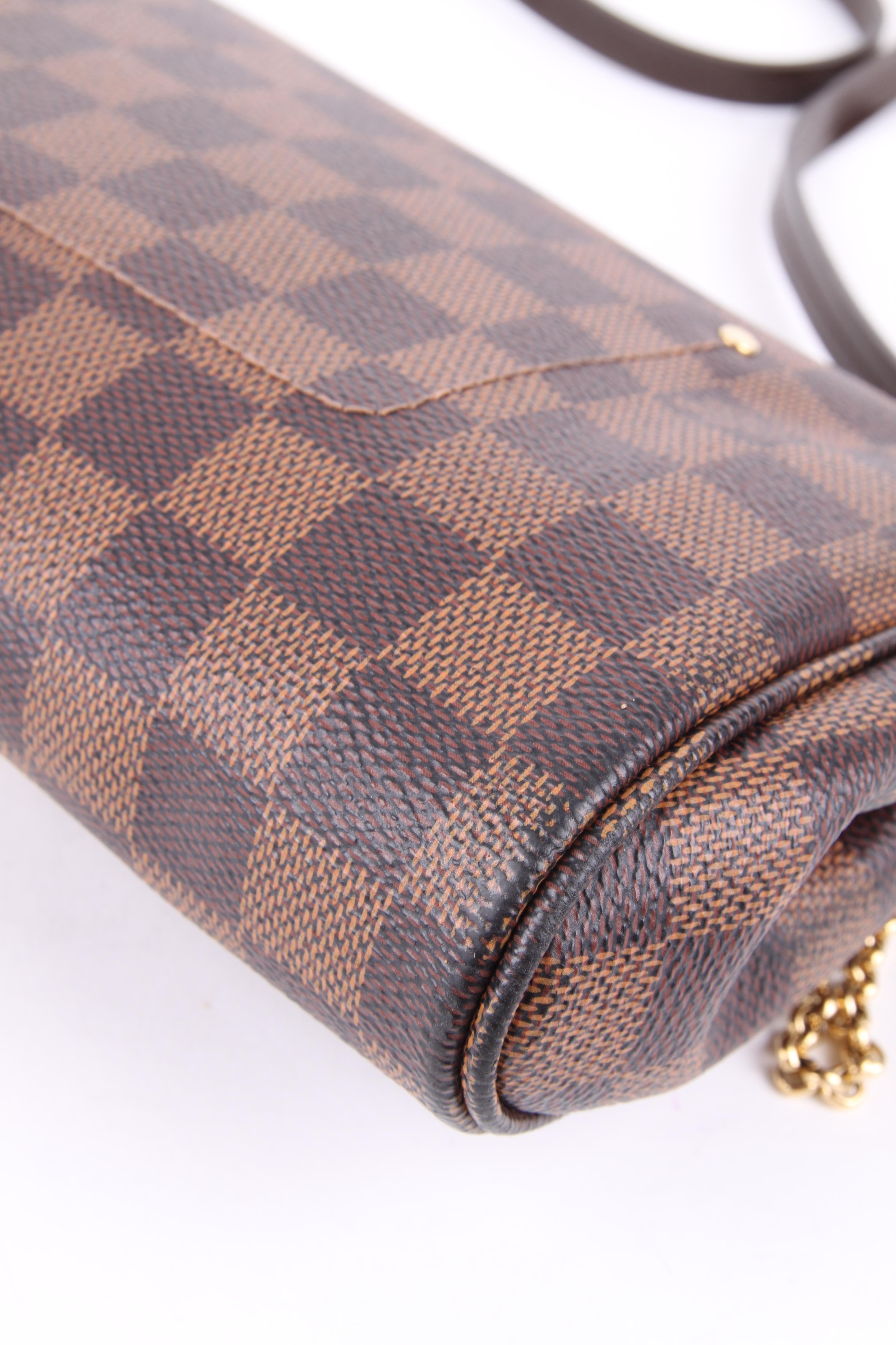 Louis Vuitton Favorite MM Damier Ebene Canvas Handbag 4