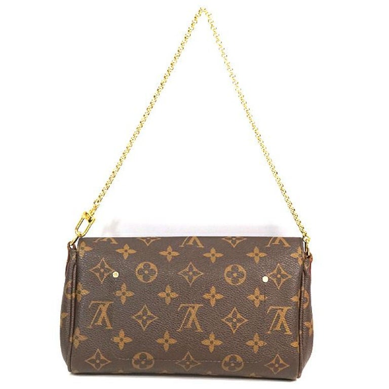 LOUIS VUITTON Favorite PM leather w shoulder strap Womens shoulder bag M40717 For Sale at 1stdibs