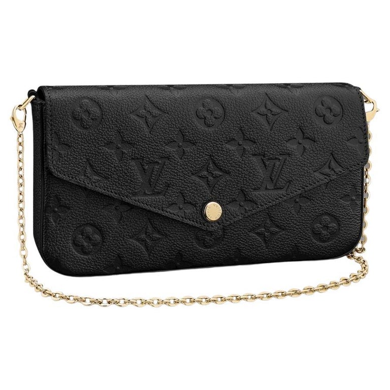 Louis Vuitton Felicie Clutch Black Clutch Félicie Monogram Empreinte