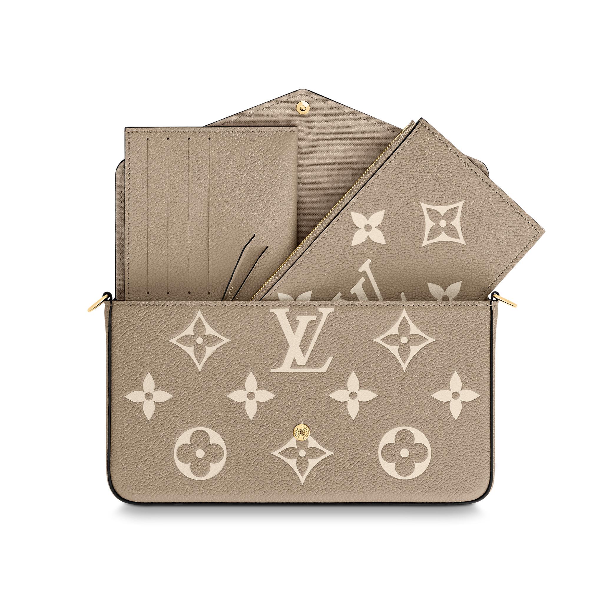 Louis Vuitton Felicie clutch Monogram Empreinte embossed supple grained 1