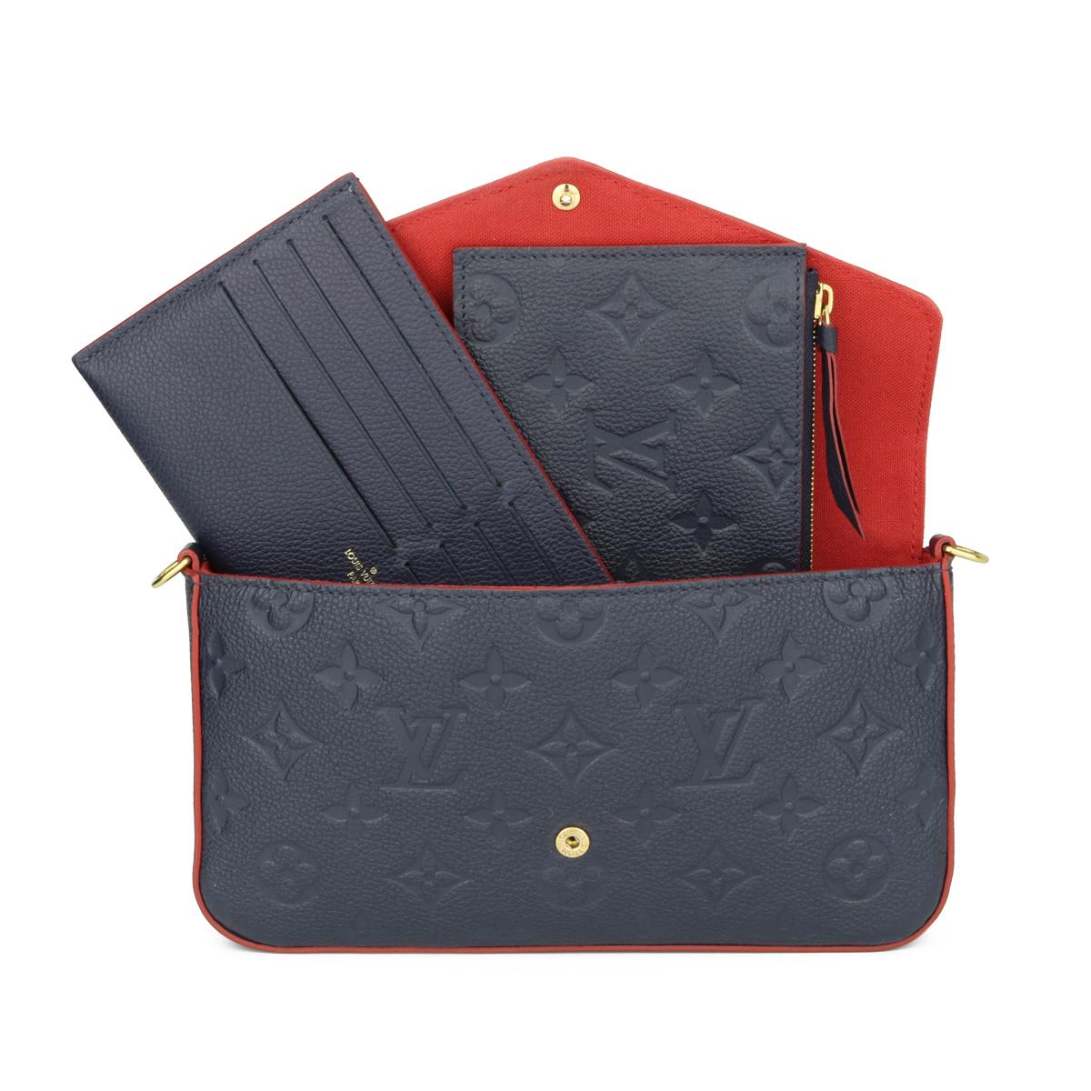 Louis Vuitton Félicie Pochette Bag Marine Rouge Monogram Empreinte w/GHW 2018  7