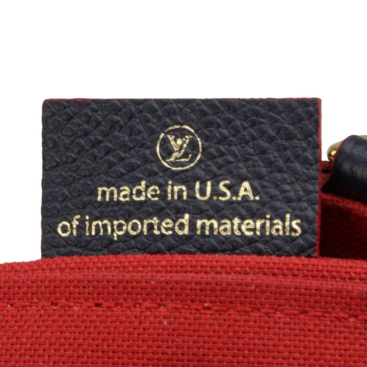 Louis Vuitton Félicie Pochette Bag Marine Rouge Monogram Empreinte w/GHW 2018  10