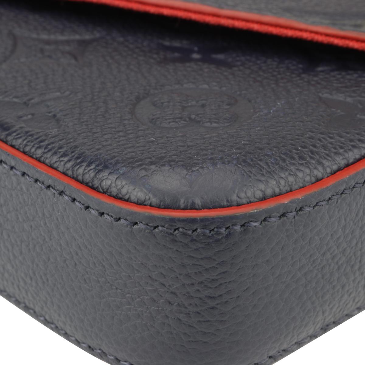 Louis Vuitton Félicie Pochette Bag Marine Rouge Monogram Empreinte w/GHW 2018  1