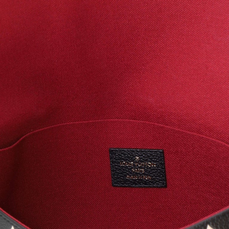 Louis Vuitton Felicie Pochette Bicolor Monogram Empreinte Dove
