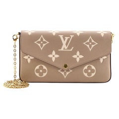 Louis Vuitton Felicie Pochette Bicolor Monogram Empreinte Giant