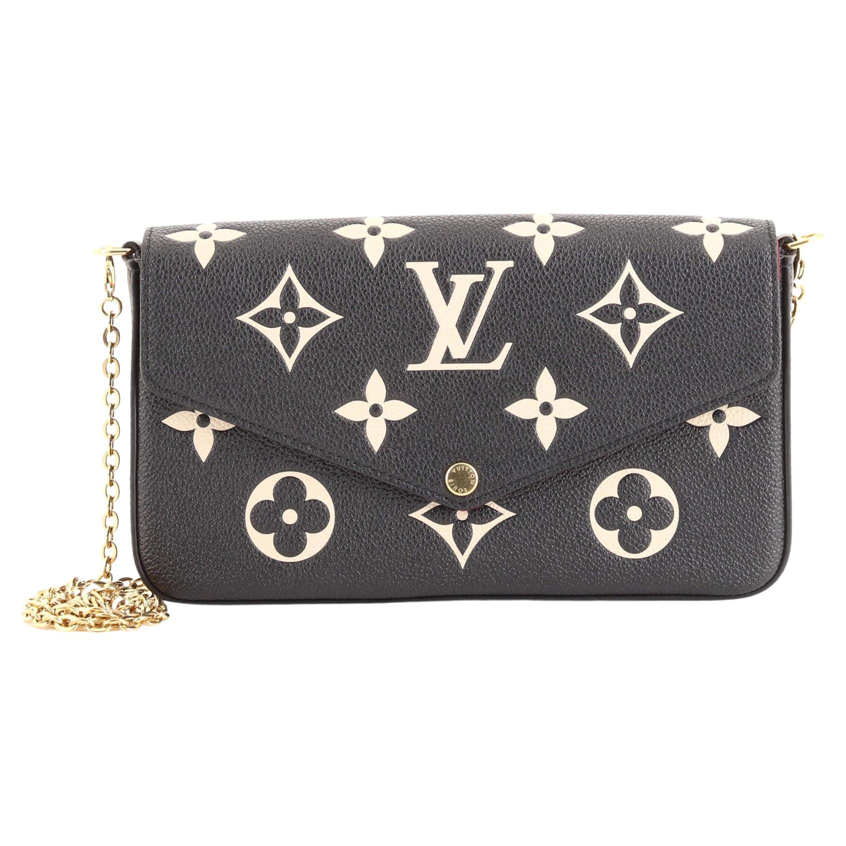 Louis Vuitton Felicie Pochette Bicolor Monogram Empreinte Giant