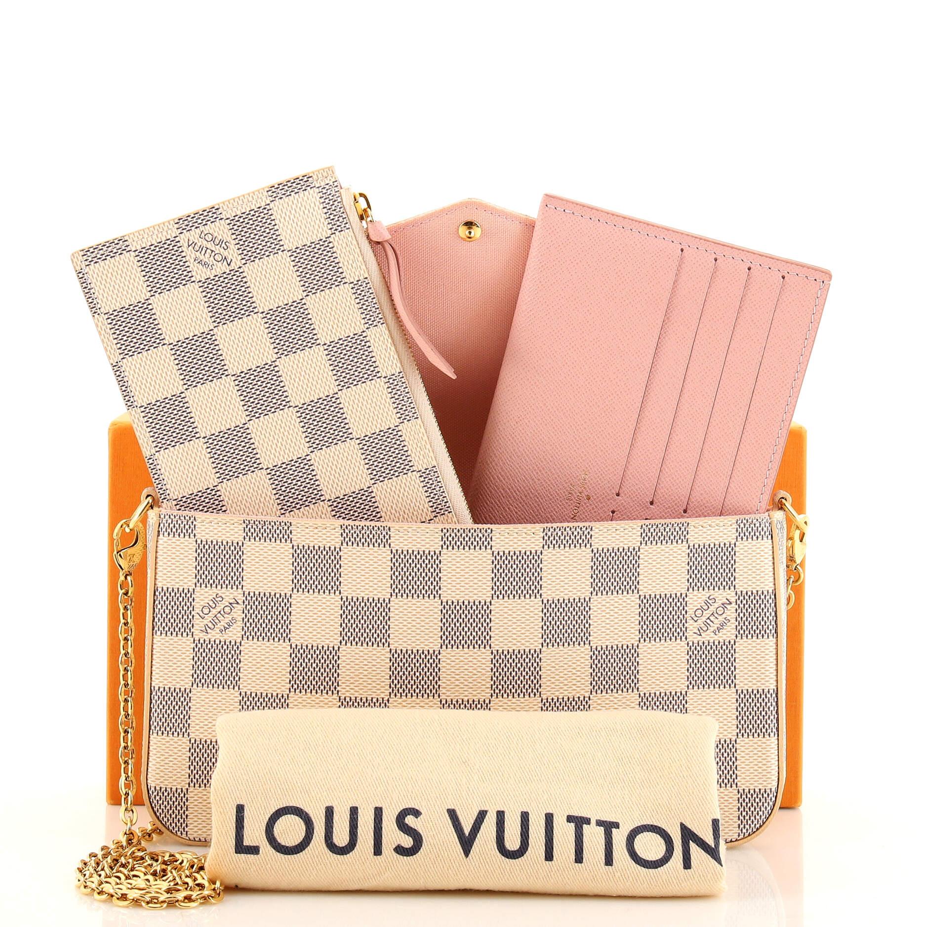 Louis Vuitton Felicie Pochette Damier at 1stDibs