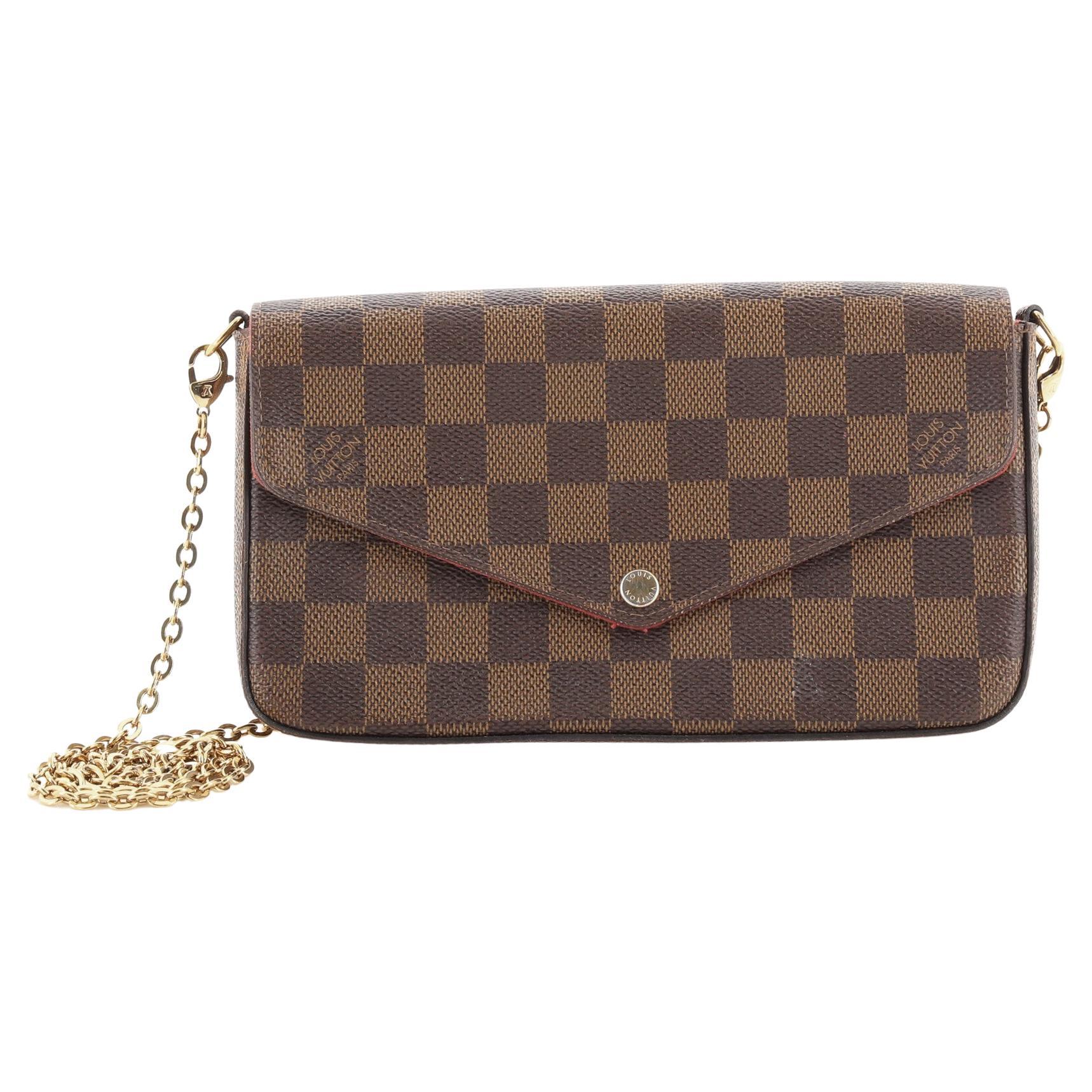 Louis Vuitton Felicie Pochette Damier at 1stDibs | pochette felicie damier, lv  felicie pochette damier azur, pochette felicie