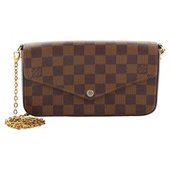  Louis Vuitton Felicie Pochette Damier