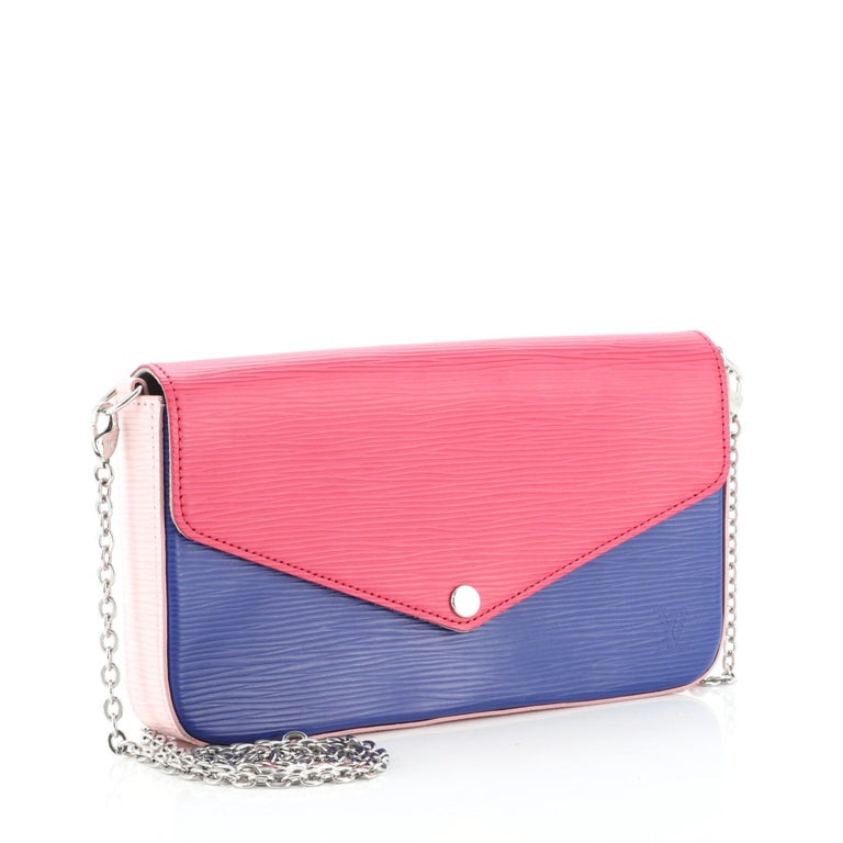 Pink  Louis Vuitton Felicie Pochette Epi Leather For Sale