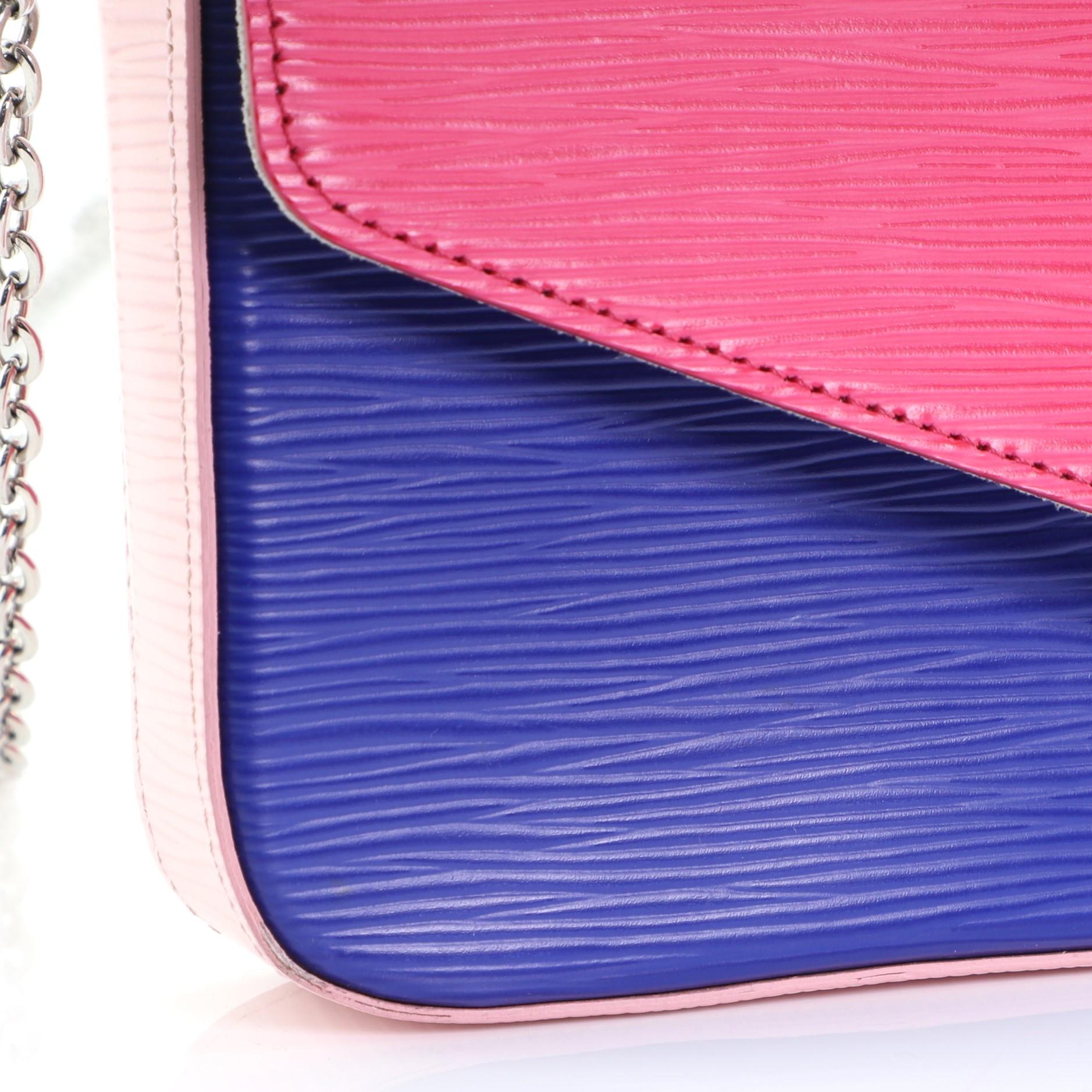 Pink Louis Vuitton Felicie Pochette Epi Leather