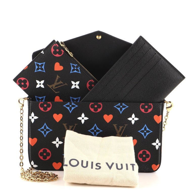 Louis Vuitton Felicie Pochette Limited Edition Game On Multicolor Monogram  at 1stDibs