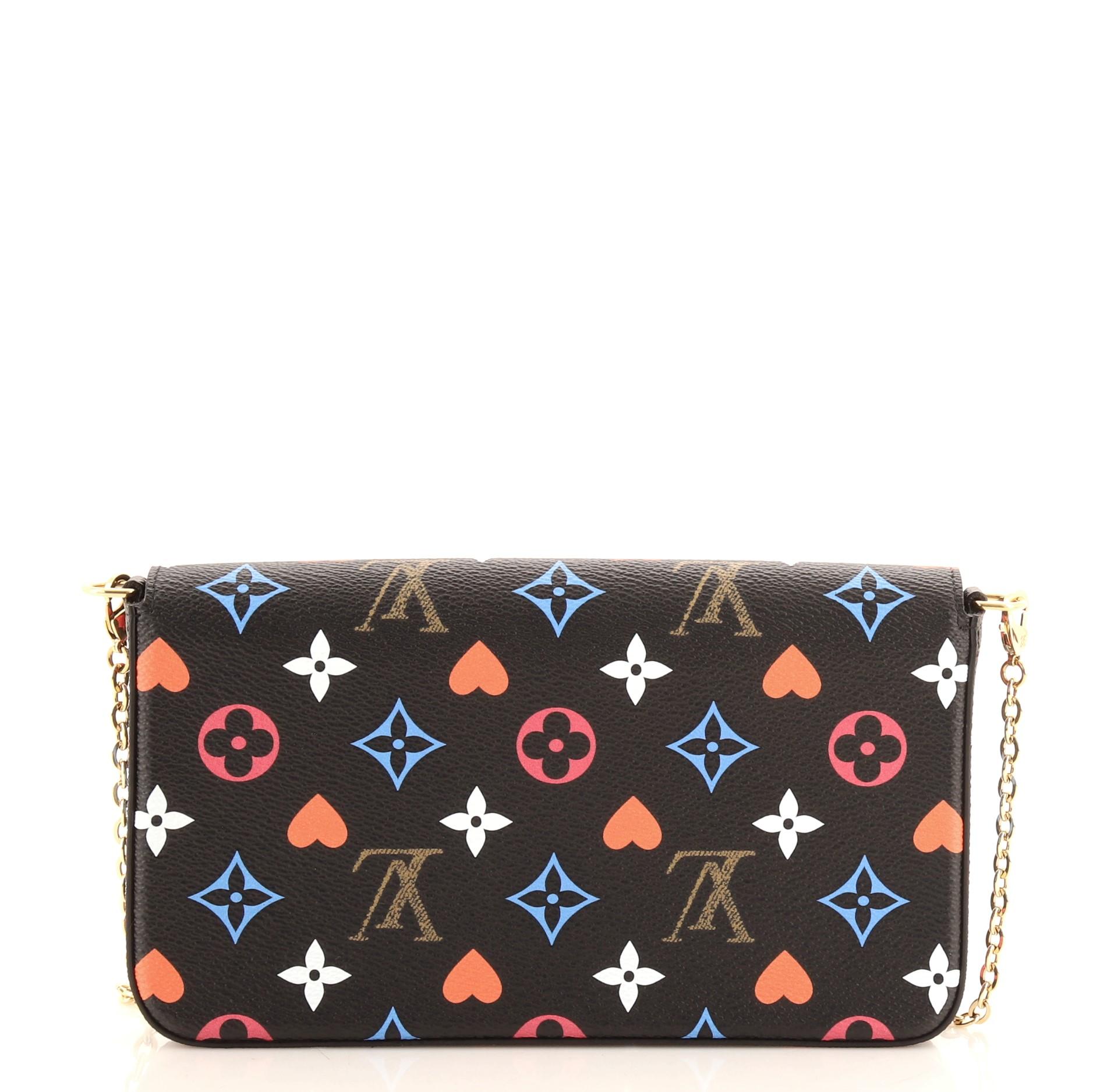 Louis Vuitton Felicie Pochette Limited Edition Game On Multicolor Monogra In Good Condition In NY, NY