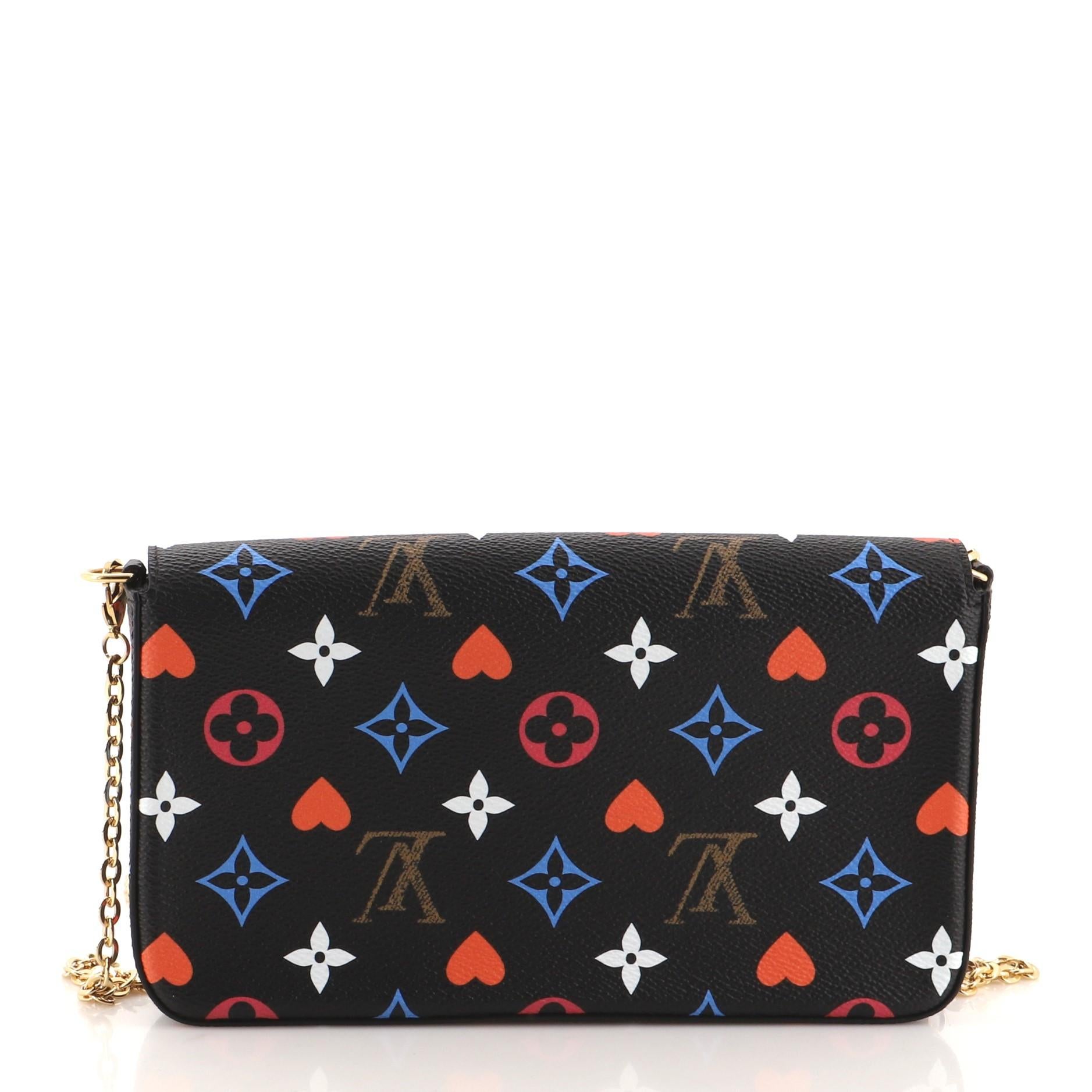 Louis Vuitton Felicie Pochette Limited Edition Game On Multicolor Monogra In Good Condition In NY, NY