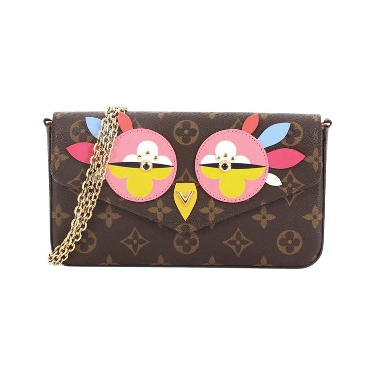 Louis Vuitton Felicie Pochette Limited Edition Lovely Birds Monogram Canvas  at 1stDibs | louis vuitton pochette felicie limited edition, lv felicie  owl, louis vuitton lovely birds collection