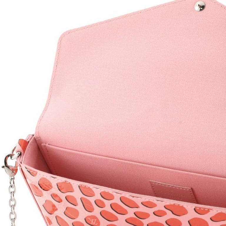 Louis Vuitton Pink Monogram Vernis Pochette Felicie Chain Flap Crossbody  For Sale at 1stDibs