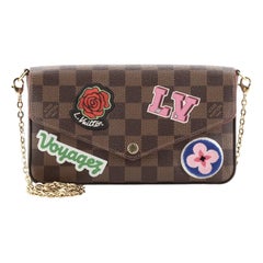 Louis Vuitton Felicie Pochette Limited Edition Patches Damier