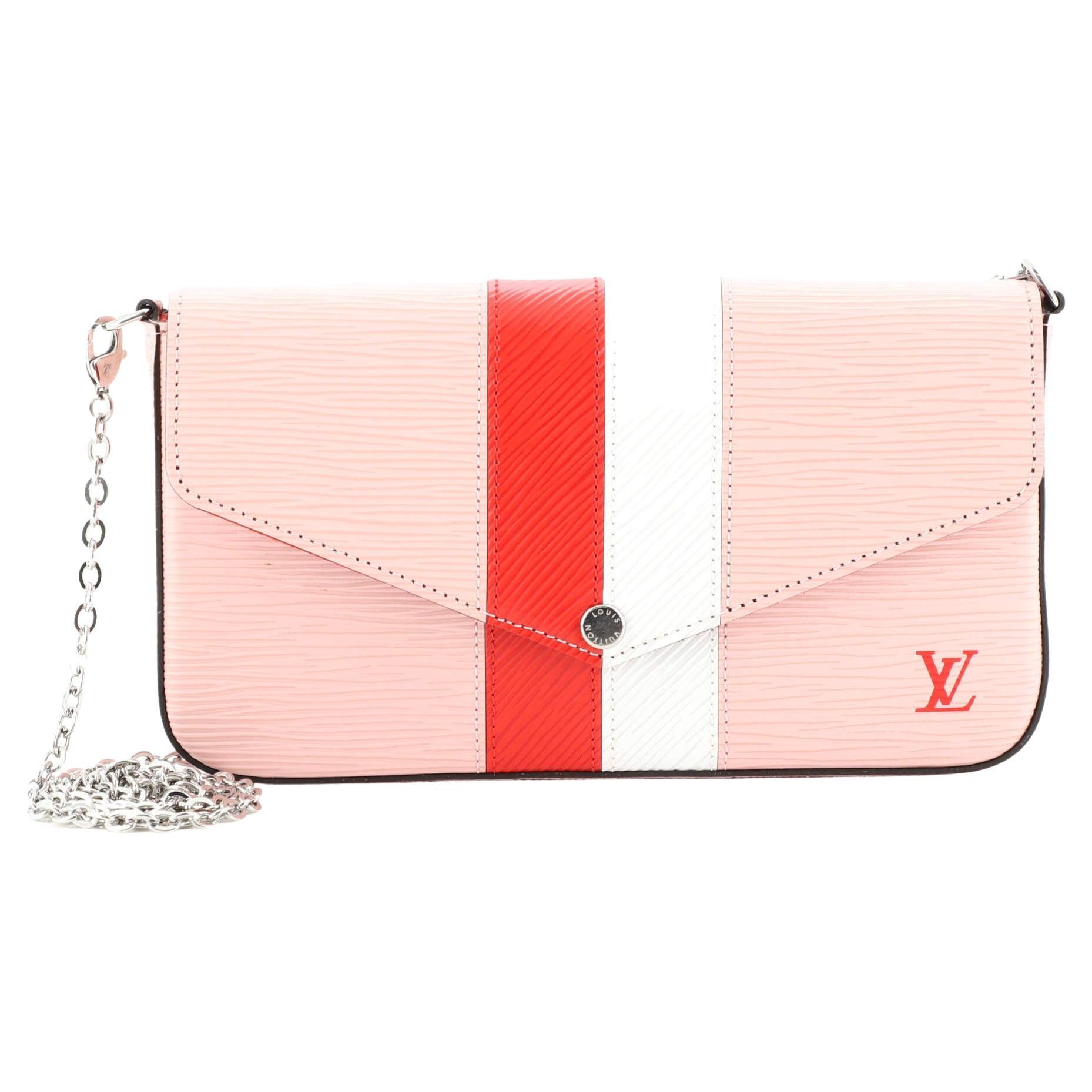 Louis Vuitton Felicie Pochette Limited Edition Stripes Epi Leather at  1stDibs