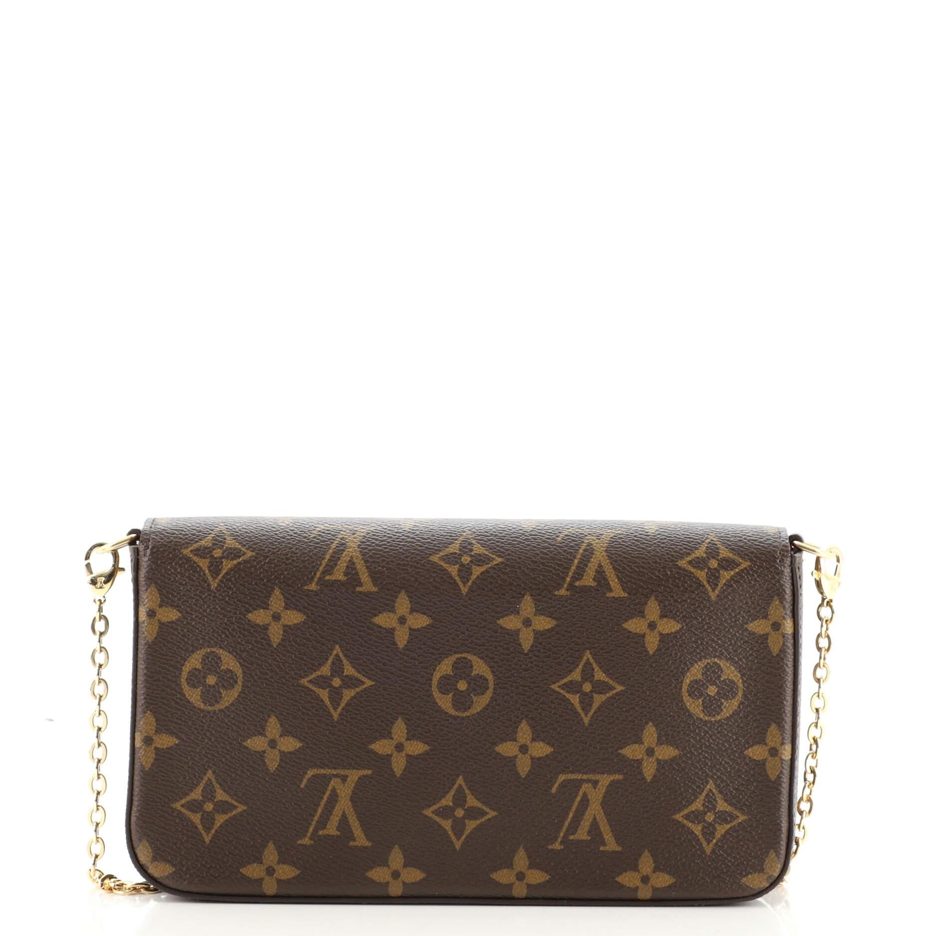 Louis Vuitton Felicie Pochette Limited Edition Vivienne Xmas Monogram Can In Good Condition In NY, NY